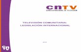 TELEVISIÓN COMUNITARIA: LEGISLACIÓN INTERNACIONAL