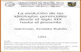 La evolución de las ideologías gerenciales desde el siglo XIX hasta ...