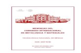 memorias del congreso internacional de metalurgia y materiales
