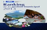 Ranking de la gestión municipal 2013