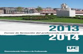 Cursos de Formacion del Profesorado Universitario 2013-2014