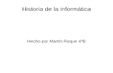 Historia de la Informática.