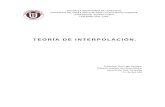 Investigacion sobre interpolacion