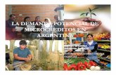 La demanda potencial de microcréditos en Argentina