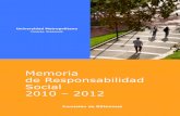Memoria de Responsabilidad Social 2010 – 2012