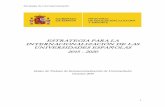 Estrategia de Internacionalización de las Universidades Españolas ...