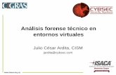 Análisis forense técnico en entornos virtuales