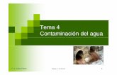 Tema 4 Contaminación del agua