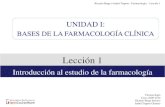 Lección 1 INTRODUCCIÓN AL ESTUDIO DE LA FARMACOLOGÍA