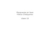 Respuesta en fase Filtros Chebyshev clase 13