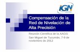 Nueva compensación de la Red de Nivelación Argentina 2012