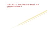 MANUAL DE REGISTRO DE JUGADORES