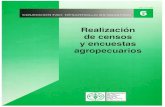 Realización de censos y encuestas agropecuarios