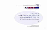 "Teoría Cognitiva Sistémica de la Comunicación"? (Resumen)