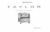 Encarte para manual de operación Taylor