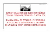 Conceptualización del modelo económico y social cubano