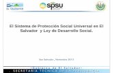 El Sistema de Protección Social Universal en El Salvador y Ley de ...
