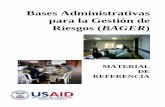 Bases Administrativas para la Gestion de Riesgos (Bager) - Material ...
