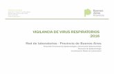 VIGILANCIA DE VIRUS RESPIRATORIOS 2016 VIGILANCIA DE ...