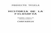 Programación Tesela Historia de la Filosofía 2º Bach. Cantabria