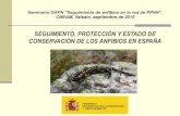 Seguimiento, protección y estado de conservación de los anfibios