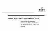 PERÚ: Elecciones Generales 2006