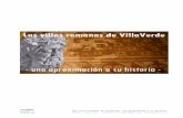Las villas romanas de VillaVerde. Una aproximación a su historia