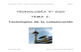 TECNOLOGÍA 4º ESO TEMA 3: Tecnologías de la comunicación