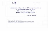 Anuario de Proyectos e Informes de Becarios de Investigación 2008