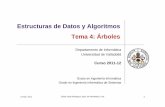Estructuras de Datos y Algoritmos Tema 4: Árboles