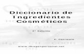 Diccionario Ingredientes Cosméticos 4ª Ed. noviembre / 2009