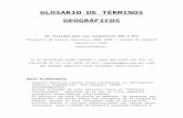 GLOSARIO DE TÉRMINOS GEOGRÁFICOS