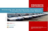 Dotación de ambulancias terrestres; Transporte Asistencial Básico