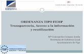 ORDENANZA TIPO FEMP Transparencia, Acceso a la información y ...