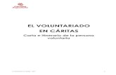 El voluntariado en Cáritas. Carta e itinerario de la persona voluntaria