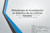 Metodología de investigación en didáctica de las ciencias sociales