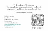 Federaciones Mexicanas: Un modelo de cooperacion entre clubes ...