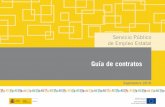Guía de Contratos Laborales SEPE. Actualizada Septiembre 2016.