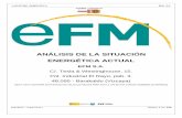Auditoría energética  (Situación energética actual - EFM)..