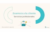 Enamora a tu cliente   - Servicios profesionales