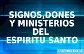 Los Signos, Dones y Ministerios del Espiritu Santo