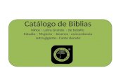 Catálogo de Biblias Traducción Lenguaje Actual