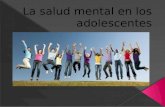 La salud mental en los adolescentes