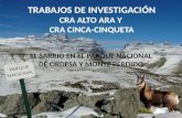 Trabajos de investigación: El sarrio en el Parque Nacional de Ordesa y Monte Perdido