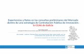 Experiencias y Retos en las consultas preliminares del Mercado dentro de una estrategia de Contratación Pública de Innovación:la CCAA de Galicia. Beatriz Allegue.