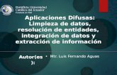 Aplicaciones DIfusas: Limpieza de datos, resolución de entidades, integración de datos y extracción de información