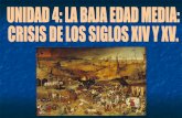 La Baja Edad media. Crisis de los siglos XIV y XV