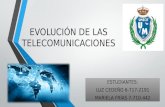 Cronología: Evolución de las telecomunicaciones