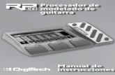 Procesador de modelado de guitarra Manual de instrucciones