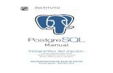 Manual completo del manejador de base de datos Postgre SQL